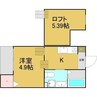 レクサス1439 1Kの間取り