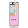 A・City港栄 1Kの間取り