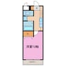 A・City港栄 1Kの間取り