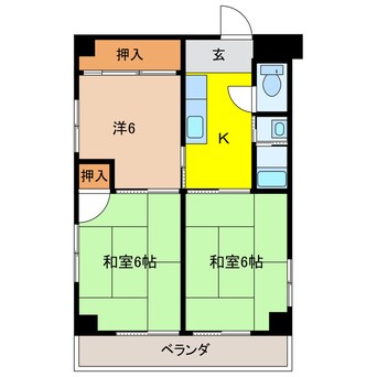 間取図 高木ハイツ