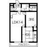 スカイメゾン 2LDKの間取り
