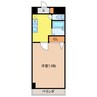 ソレイユ東海通 1Kの間取り