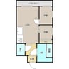 ハイツ西郊 2LDKの間取り