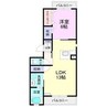 ヴィターレ日比野 1LDKの間取り