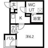 メイクスR高畑 1Kの間取り