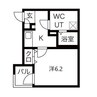メイクスR高畑 1Kの間取り