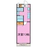 A･City中川法華 1Kの間取り