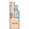 ポートパレス東海通 1Kの間取り