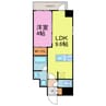 ブランシエスタ金山北 1LDKの間取り