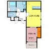 Cherim築地口　Sol 1LDKの間取り