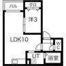 Jack　naruhamaⅠ 1LDKの間取り