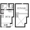 ao(アオ) 1Kの間取り