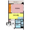 さくらHills ROKUBAN Platinum Residence 1DKの間取り