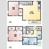 星宮町238戸建賃貸 2LDKの間取り