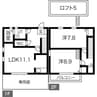 N.A.O.中野本町壱番館 2LDKの間取り