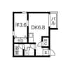 CASA NANA oE 1DKの間取り