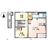 アーバンレジデンス 2LDKの間取り