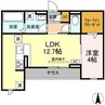 ソフィア・ナカキⅦ 1LDKの間取り