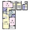 インブルーム（ＩｎＢｌｏｏｍ） 2LDKの間取り
