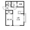 LUMINA　YUTAKA 1LDKの間取り