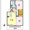 ラフィーネ野立 2LDKの間取り