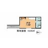 M-COURTI(エムコートワン) 1Rの間取り