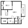 Laurel大同町 1LDKの間取り