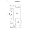 SQUARE大江(スクエアオオエ) 1LDKの間取り