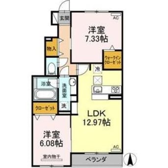 間取図 サニープレイス十一屋　C棟