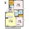 グランドール正徳 2LDKの間取り