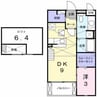 プラシード 1DKの間取り