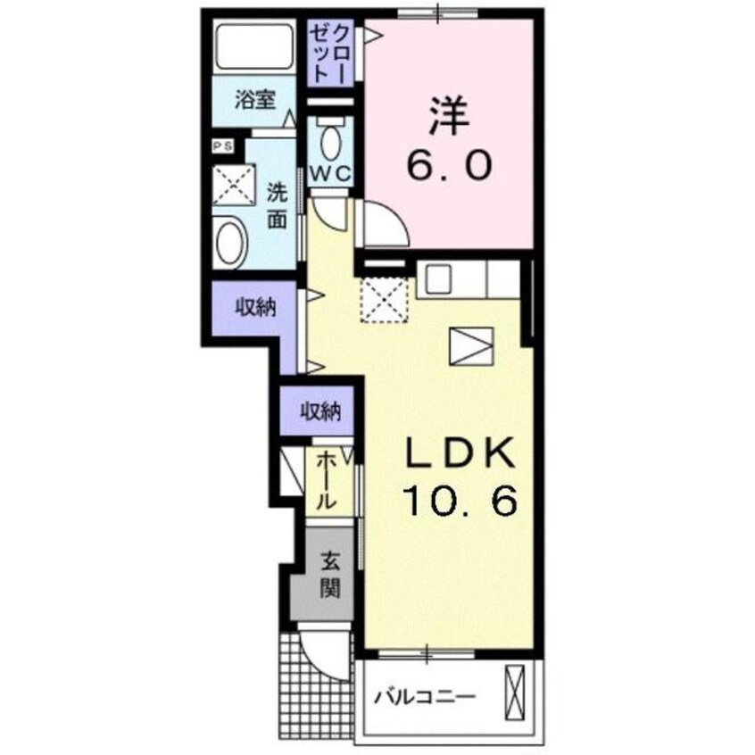 間取図 ハッピーバレー　A