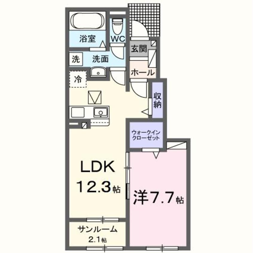 間取図 カトル　セゾン　B