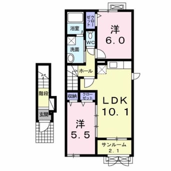 間取図 メゾン.ド.プランタン
