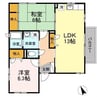 あきらアパート 2LDKの間取り
