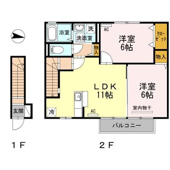 間取図 ファインシーク　A棟