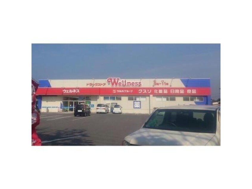 ドラッグストアウェルネス米原店(ドラッグストア)まで412m ファインシーク　A棟