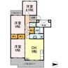 フジパレス米子 3DKの間取り