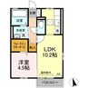 リバーポートSei 1LDKの間取り