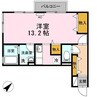 リバーポートユウ 1Rの間取り