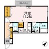 リバーポートユウ 1Rの間取り