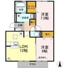 ヴィータ フェリーチェ 2LDKの間取り