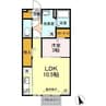レセンテG・T 1LDKの間取り