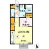 レセンテG・T 1LDKの間取り