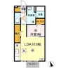 レセンテG・T 1LDKの間取り