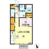レセンテG・T 1LDKの間取り