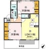 デュランタB 2LDKの間取り