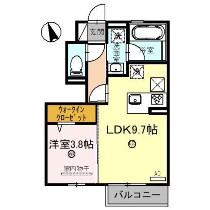 間取図 トリシア東福原