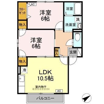 間取図 TMKホープI　T棟