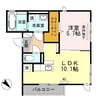 セジュールオッツ目久美 1LDKの間取り